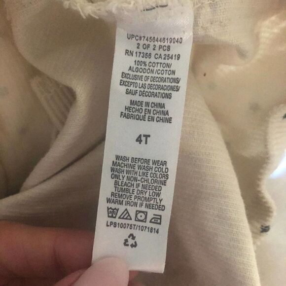 Girls Corduroy Star Overalls Dress 4T - Picture 5 of 5